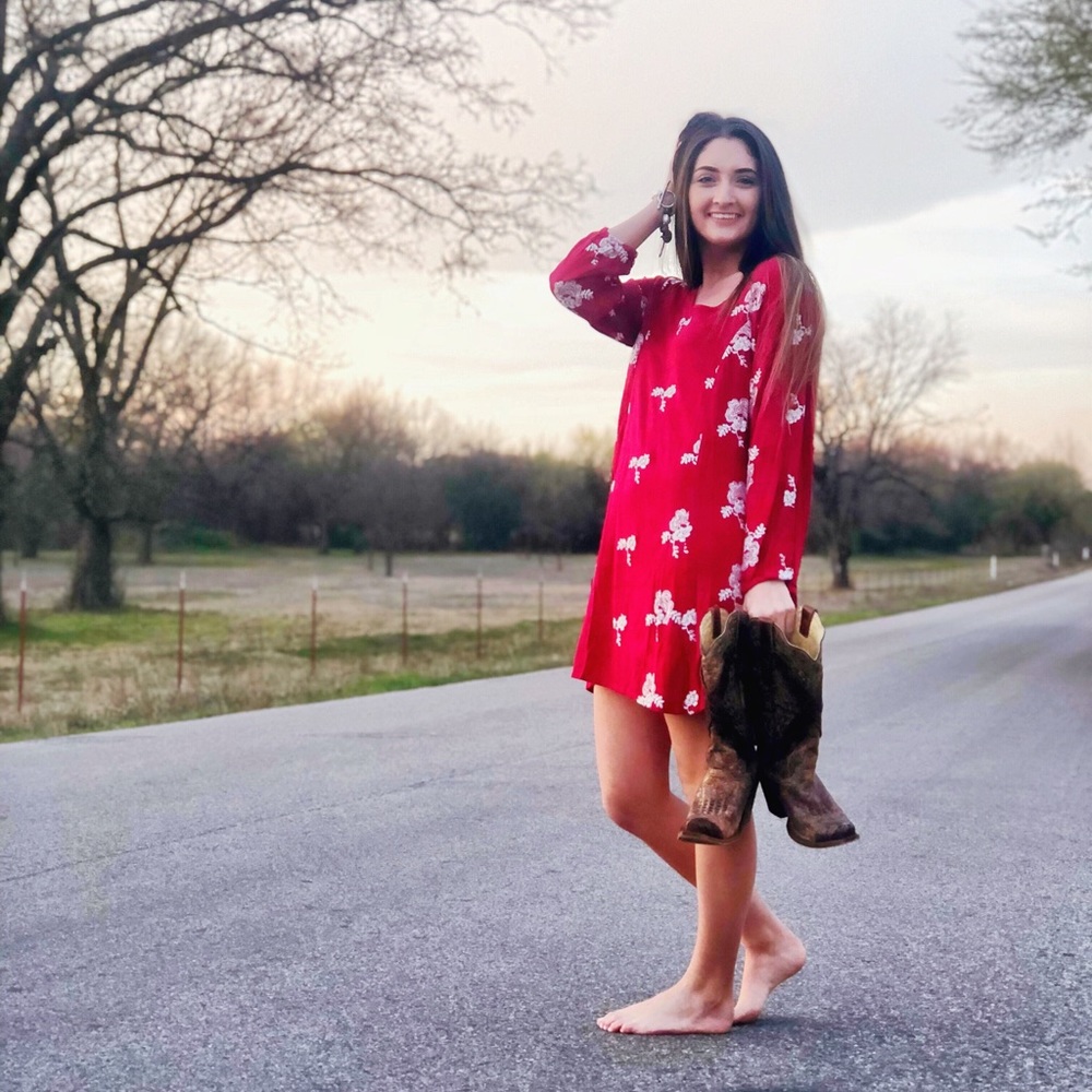 NWT Great Floral for Easter! Western Boho Dress